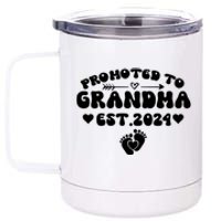 Soon To Be Grandma 2024 Gift Promoted To Grandma Est 2024 12 oz Stainless Steel Tumbler Cup