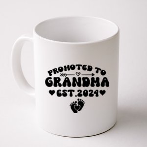 Soon To Be Grandma 2024 Gift Promoted To Grandma Est 2024 Coffee Mug