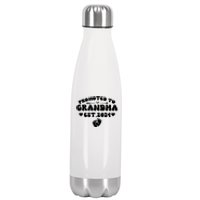 Soon To Be Grandma 2024 Gift Promoted To Grandma Est 2024 Stainless Steel Insulated Water Bottle