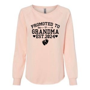 Soon To Be Grandma 2024 Gift Promoted To Grandma Est 2024 Womens California Wash Sweatshirt