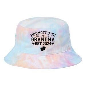 Soon To Be Grandma 2024 Gift Promoted To Grandma Est 2024 Tie Dye Newport Bucket Hat