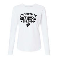 Soon To Be Grandma 2024 Gift Promoted To Grandma Est 2024 Womens Cotton Relaxed Long Sleeve T-Shirt