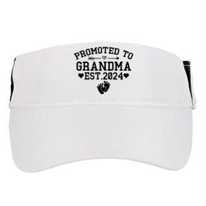 Soon To Be Grandma 2024 Gift Promoted To Grandma Est 2024 Adult Drive Performance Visor