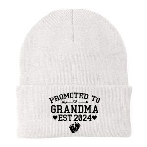 Soon To Be Grandma 2024 Gift Promoted To Grandma Est 2024 Knit Cap Winter Beanie