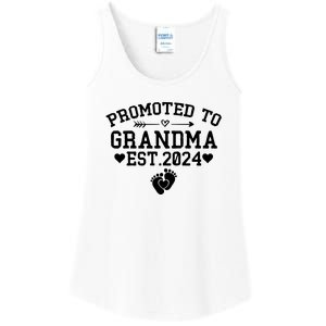 Soon To Be Grandma 2024 Gift Promoted To Grandma Est 2024 Ladies Essential Tank