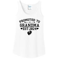 Soon To Be Grandma 2024 Gift Promoted To Grandma Est 2024 Ladies Essential Tank