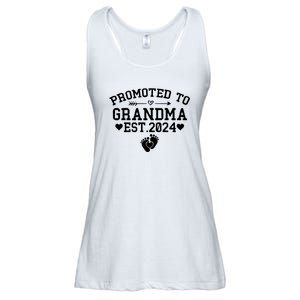 Soon To Be Grandma 2024 Gift Promoted To Grandma Est 2024 Ladies Essential Flowy Tank