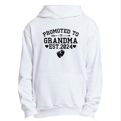 Soon To Be Grandma 2024 Gift Promoted To Grandma Est 2024 Urban Pullover Hoodie