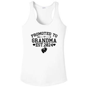 Soon To Be Grandma 2024 Gift Promoted To Grandma Est 2024 Ladies PosiCharge Competitor Racerback Tank