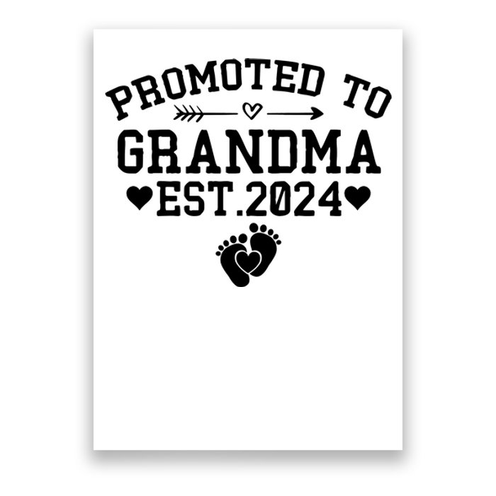 Soon To Be Grandma 2024 Gift Promoted To Grandma Est 2024 Poster