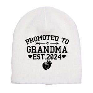 Soon To Be Grandma 2024 Gift Promoted To Grandma Est 2024 Short Acrylic Beanie