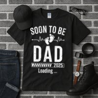 Soon To Be Dad Est 2025 New Dad To Be 2025 Tall T-Shirt