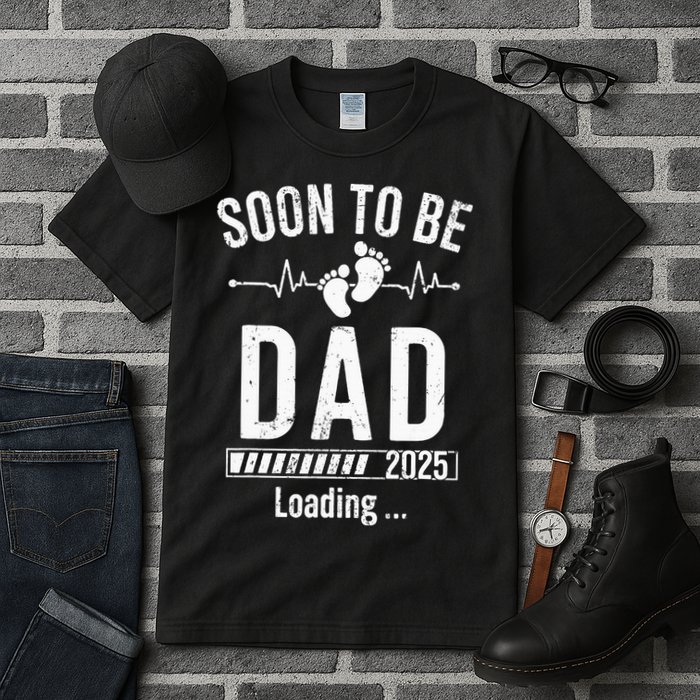Soon To Be Dad Est 2025 New Dad To Be 2025 Tall T-Shirt