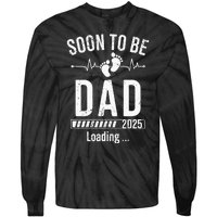 Soon To Be Dad Est 2025 New Dad To Be 2025 Tie-Dye Long Sleeve Shirt