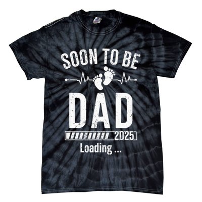 Soon To Be Dad Est 2025 New Dad To Be 2025 Tie-Dye T-Shirt