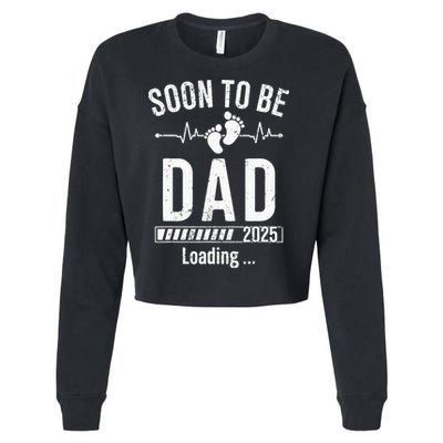 Soon To Be Dad Est 2025 New Dad To Be 2025 Cropped Pullover Crew