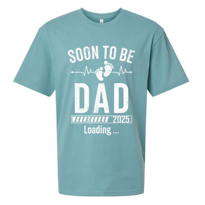 Soon To Be Dad Est 2025 New Dad To Be 2025 Sueded Cloud Jersey T-Shirt