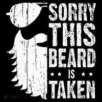 Sorry This Beard Is Taken Funny Bearded Man Valentines Day Tall T-Shirt