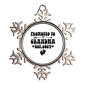 Soon To Be Grandma 2024 Gift Promoted To Grandma Est 2024 Metallic Star Ornament