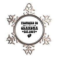 Soon To Be Grandma 2024 Gift Promoted To Grandma Est 2024 Metallic Star Ornament