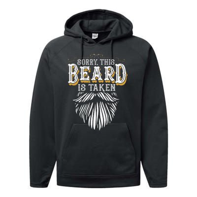 Sorry This Beard Is Taken Country Performance Fleece Hoodie