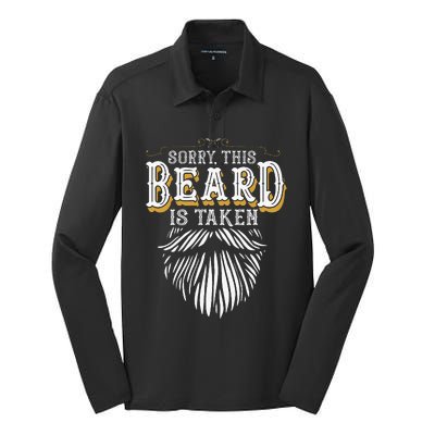 Sorry This Beard Is Taken Country Silk Touch Performance Long Sleeve Polo