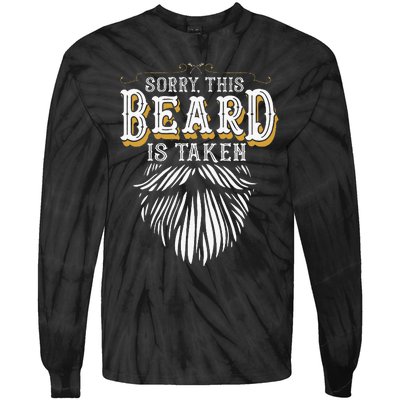 Sorry This Beard Is Taken Country Tie-Dye Long Sleeve Shirt