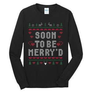 Soon To Be MerryD Engaged Couples Matching Ugly Christmas Tall Long Sleeve T-Shirt