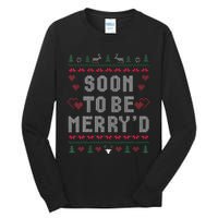 Soon To Be MerryD Engaged Couples Matching Ugly Christmas Tall Long Sleeve T-Shirt