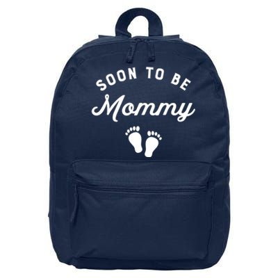 Soon To Be Mommy Funny Pregnancy Announcement Mom 16 in Basic Backpack