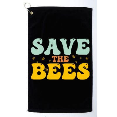 Save The Bees Beekeeper Bee Day 2024 Gift Platinum Collection Golf Towel