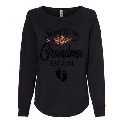 Soon To Be Grandma 2024 Mothers Day For New Grandma Womens California Wash Sweatshirt