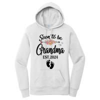 Soon To Be Grandma 2024 Mothers Day For New Grandma Women's Pullover Hoodie