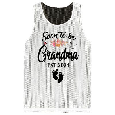 Soon To Be Grandma 2024 Mothers Day For New Grandma Mesh Reversible Basketball Jersey Tank