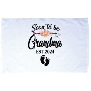 Soon To Be Grandma 2024 Mothers Day For New Grandma Microfiber Hand Towel