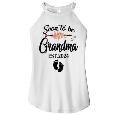 Soon To Be Grandma 2024 Mothers Day For New Grandma Women's Perfect Tri Rocker Tank