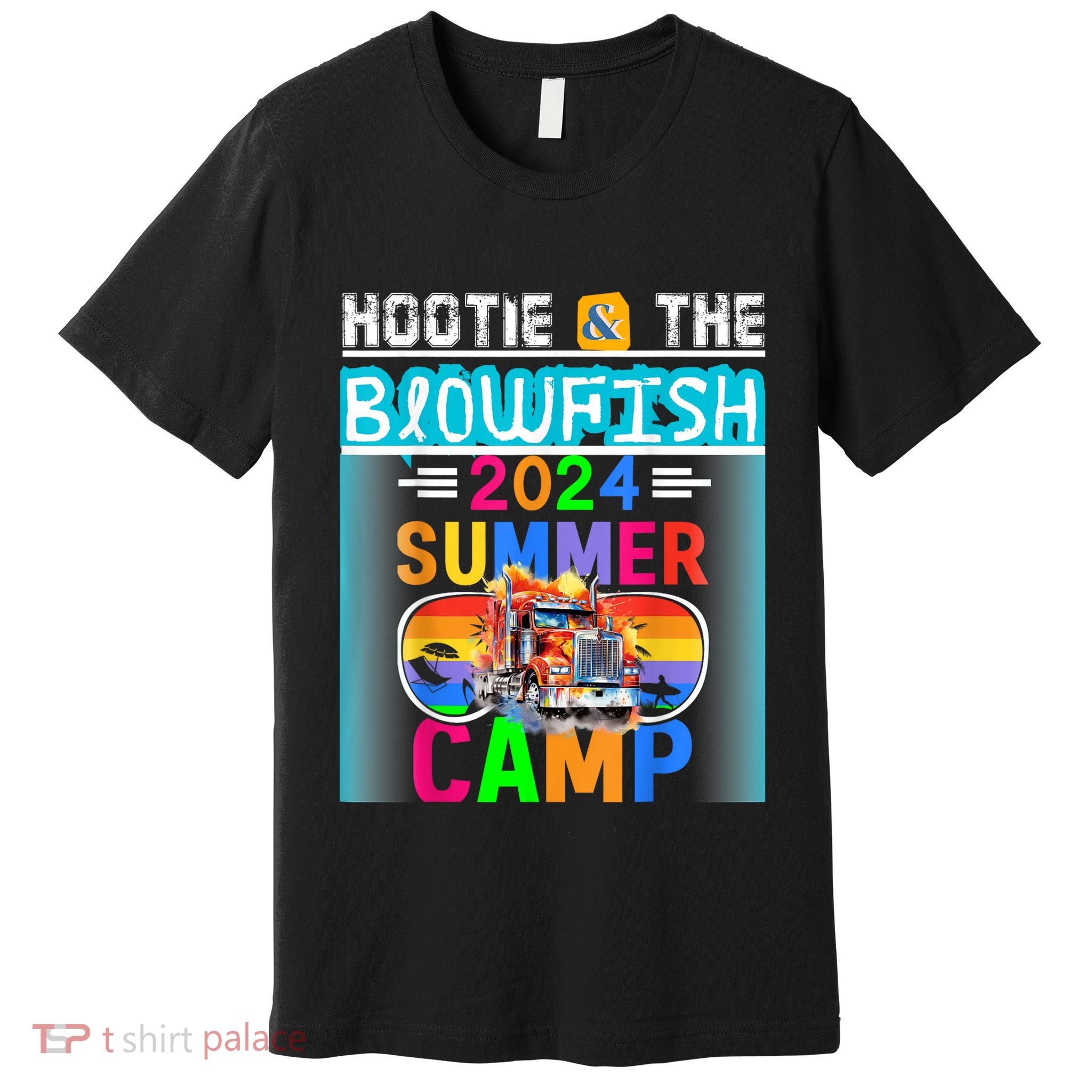 Small & The Blowfish Summer Camp With Trucks Premium T-Shirt