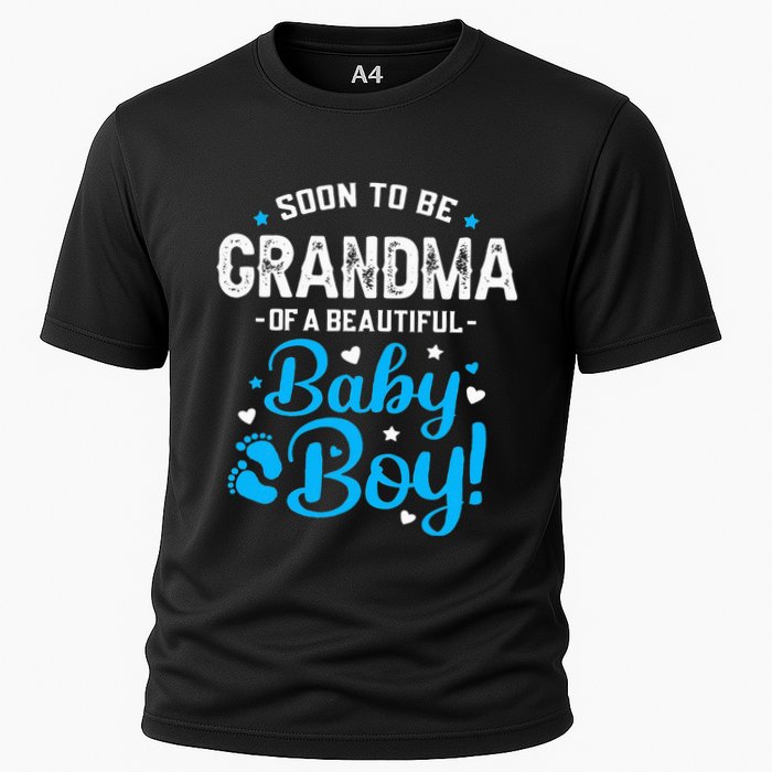Soon To Be Grandma Of A Baby Promoted to Grandma Cooling Performance Crew T-Shirt