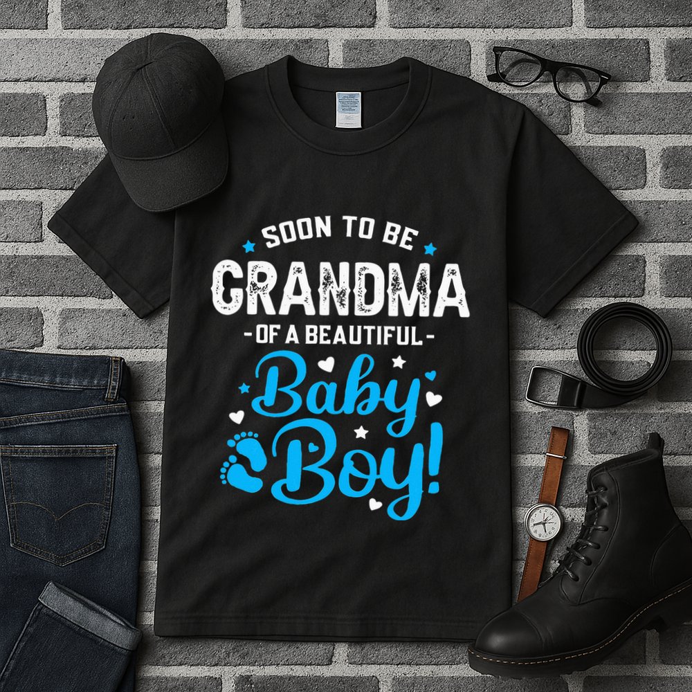 Soon To Be Grandma Of A Baby Promoted to Grandma Tall T-Shirt