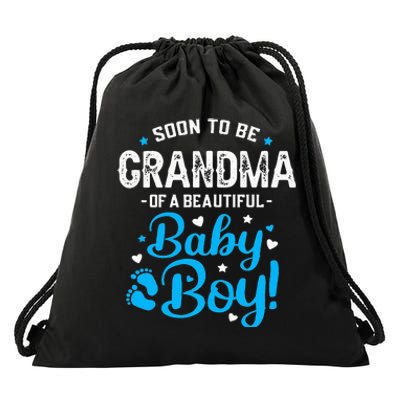 Soon To Be Grandma Of A Baby Promoted to Grandma Drawstring Bag