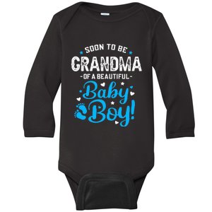 Soon To Be Grandma Of A Baby Promoted to Grandma Baby Long Sleeve Bodysuit