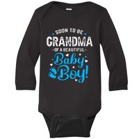 Soon To Be Grandma Of A Baby Promoted to Grandma Baby Long Sleeve Bodysuit