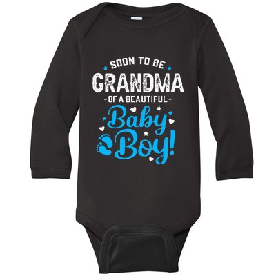 Soon To Be Grandma Of A Baby Promoted to Grandma Baby Long Sleeve Bodysuit