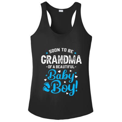 Soon To Be Grandma Of A Baby Promoted to Grandma Ladies PosiCharge Competitor Racerback Tank