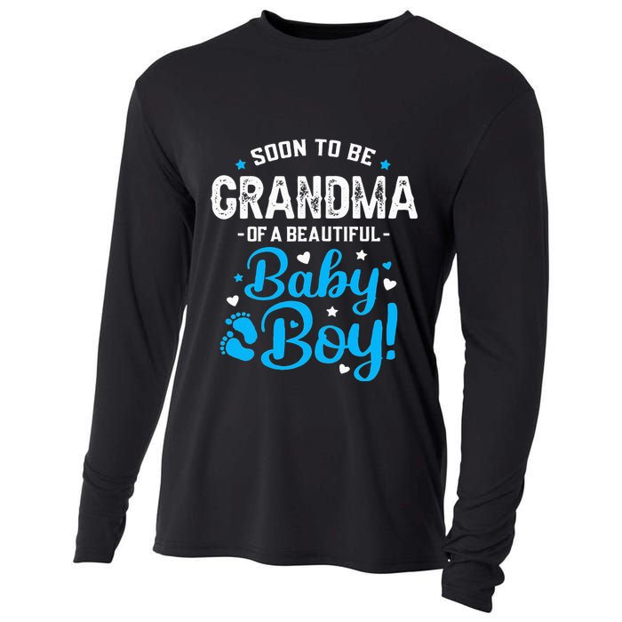Soon To Be Grandma Of A Baby Promoted to Grandma Cooling Performance Long Sleeve Crew