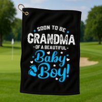 Soon To Be Grandma Of A Baby Promoted to Grandma Golf Towel