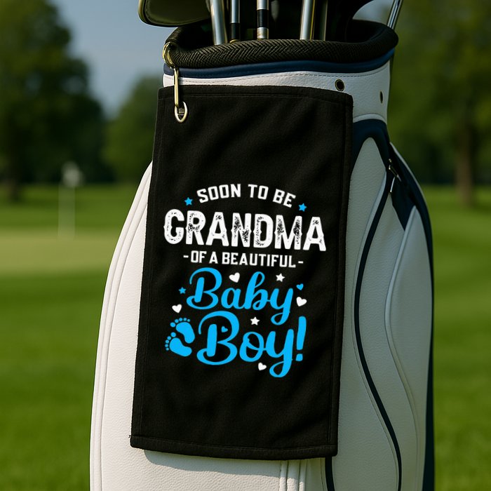 Soon To Be Grandma Of A Baby Promoted to Grandma Golf Towel