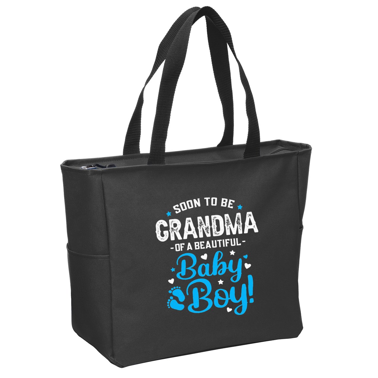 Soon To Be Grandma Of A Baby Promoted to Grandma Zip Tote Bag
