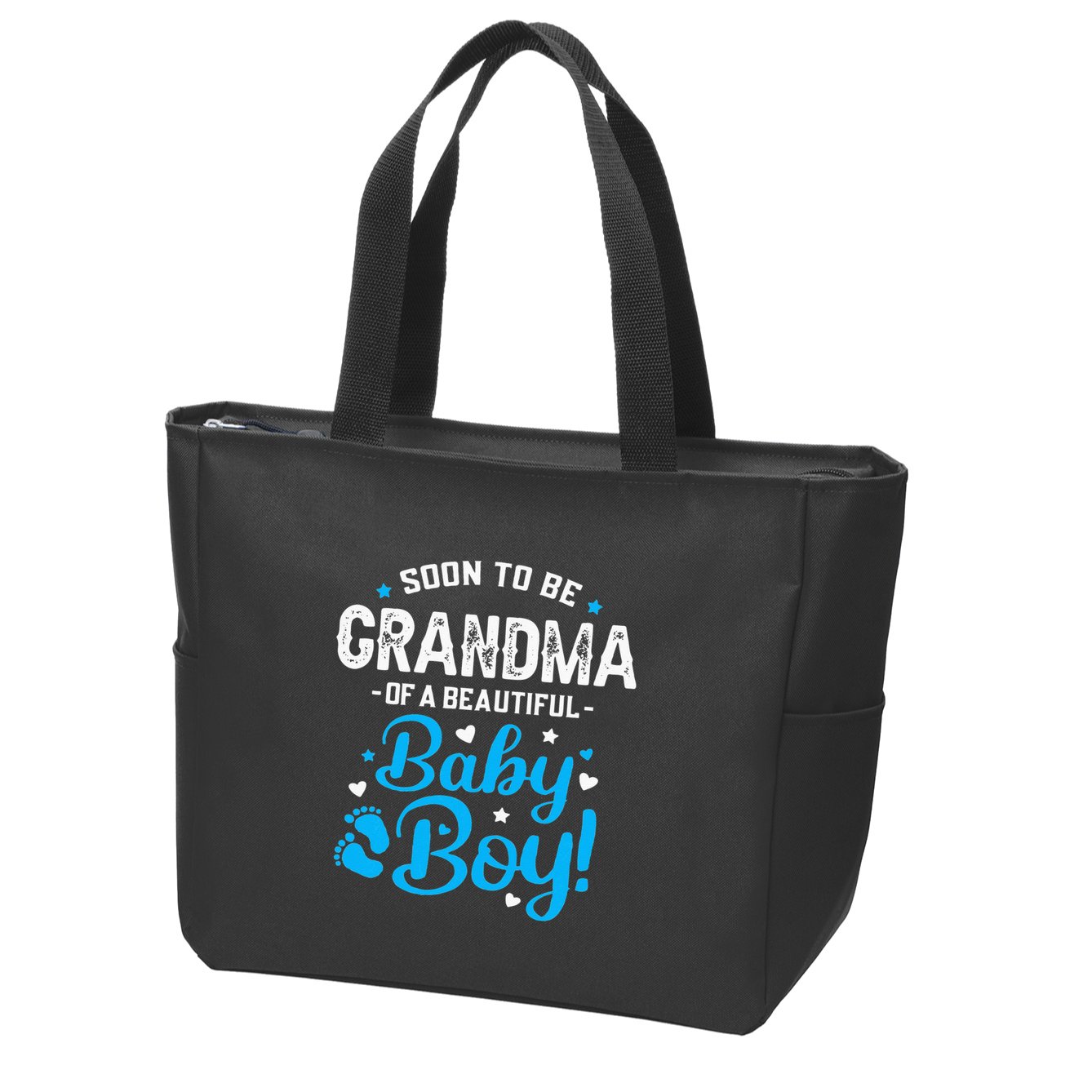 Soon To Be Grandma Of A Baby Promoted to Grandma Zip Tote Bag