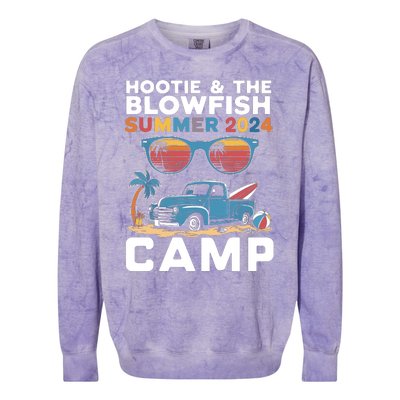 Small The Blowfish Summer 2024 Camping With Trucks Colorblast Crewneck Sweatshirt